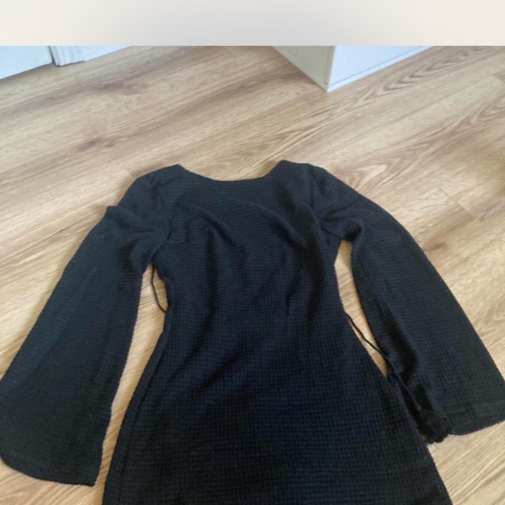 SHEIN Black Backless Dress